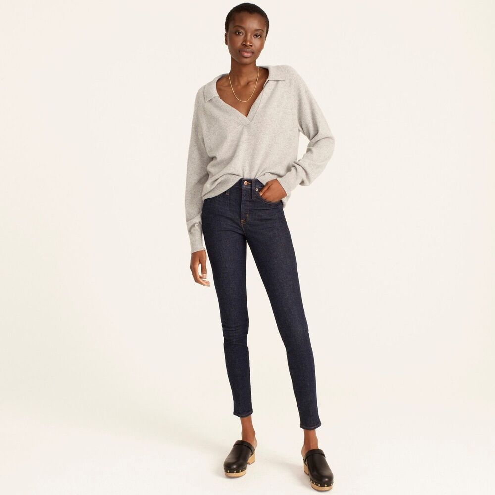 J. Crew 9" Mid-rise Toothpick Jean in Classic Rinse Wash